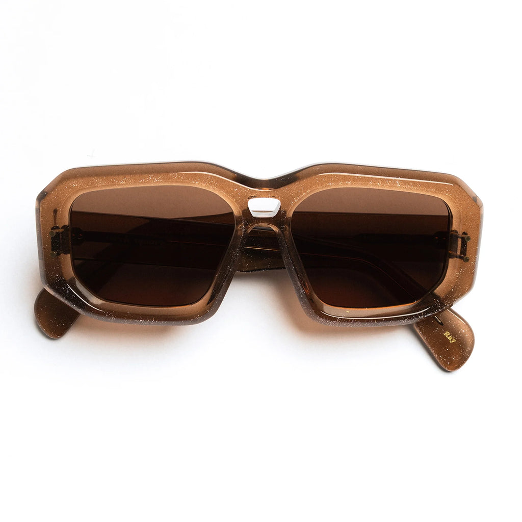The Ray in Sparkling Bronze Sunglasses