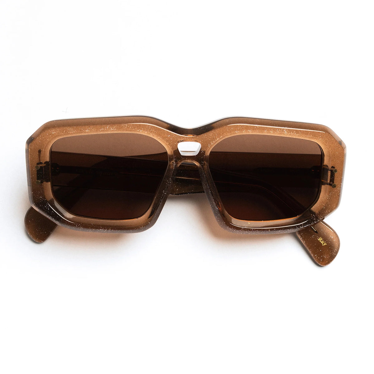 The Ray in Sparkling Bronze Sunglasses