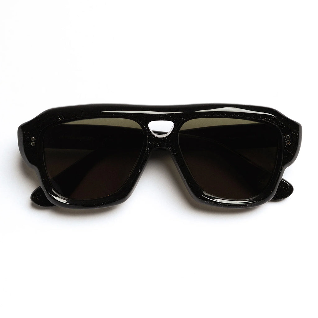 The Deneuve Sparkling Black Sunglasses
