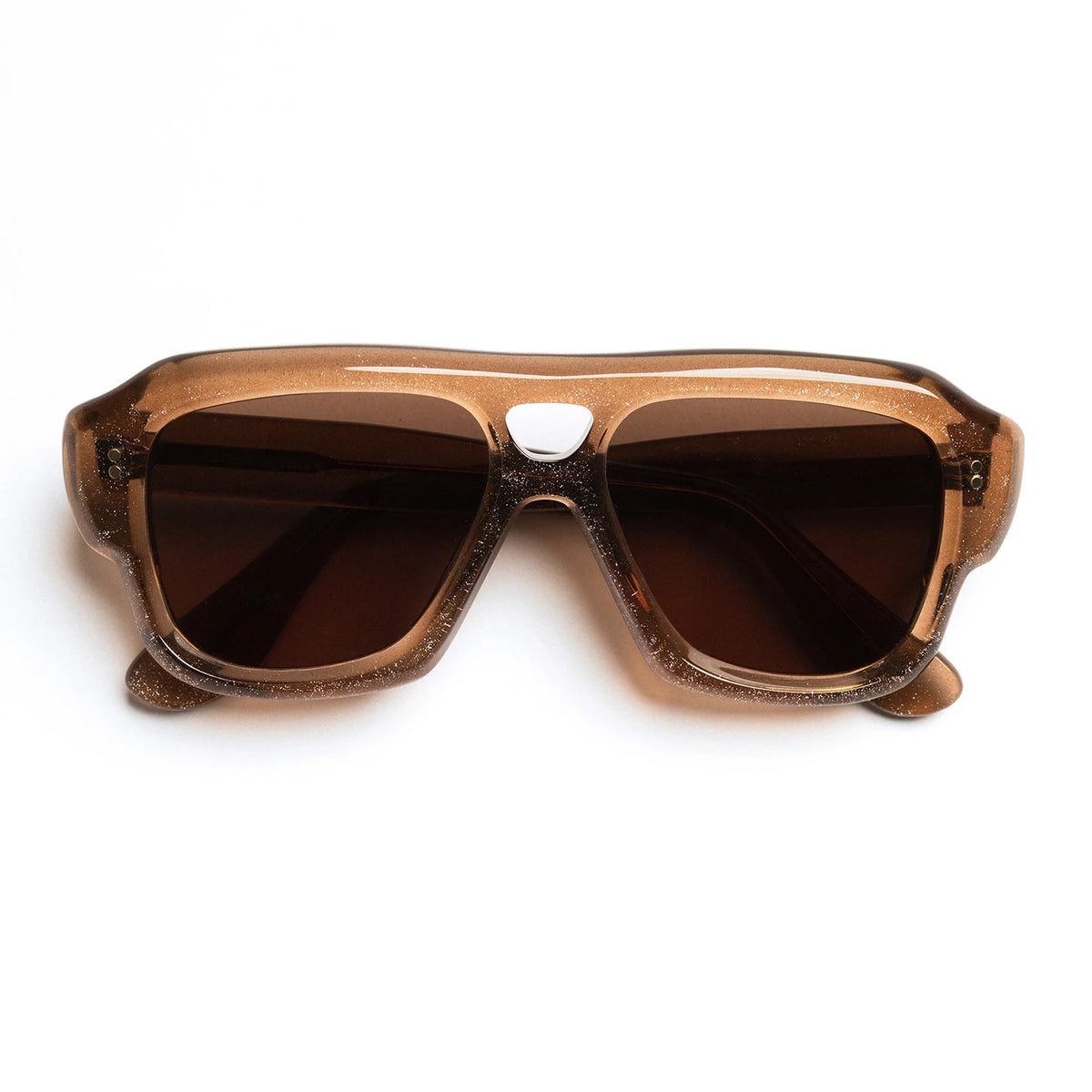 The Deneuve in Sparkling Bronze Sunglasses
