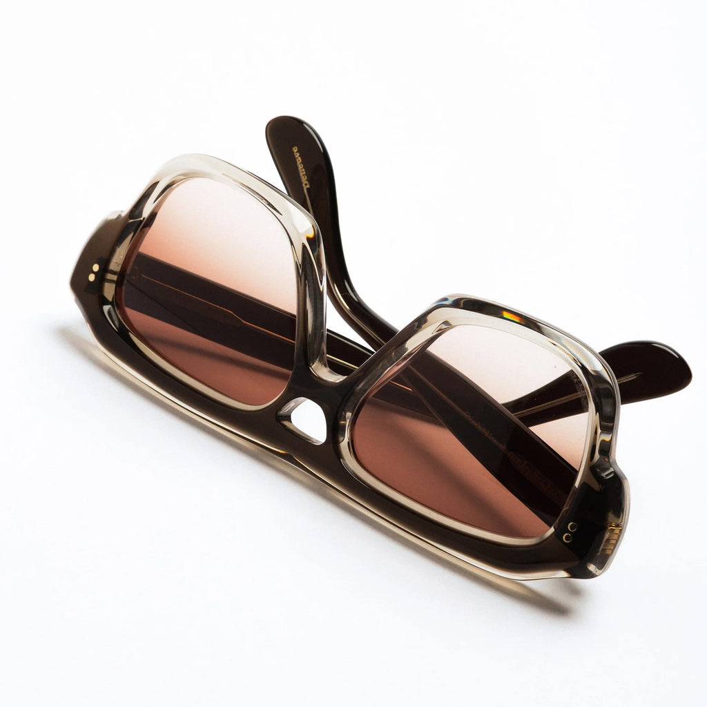 The Deneuve in Taupe Fade Sunglasses