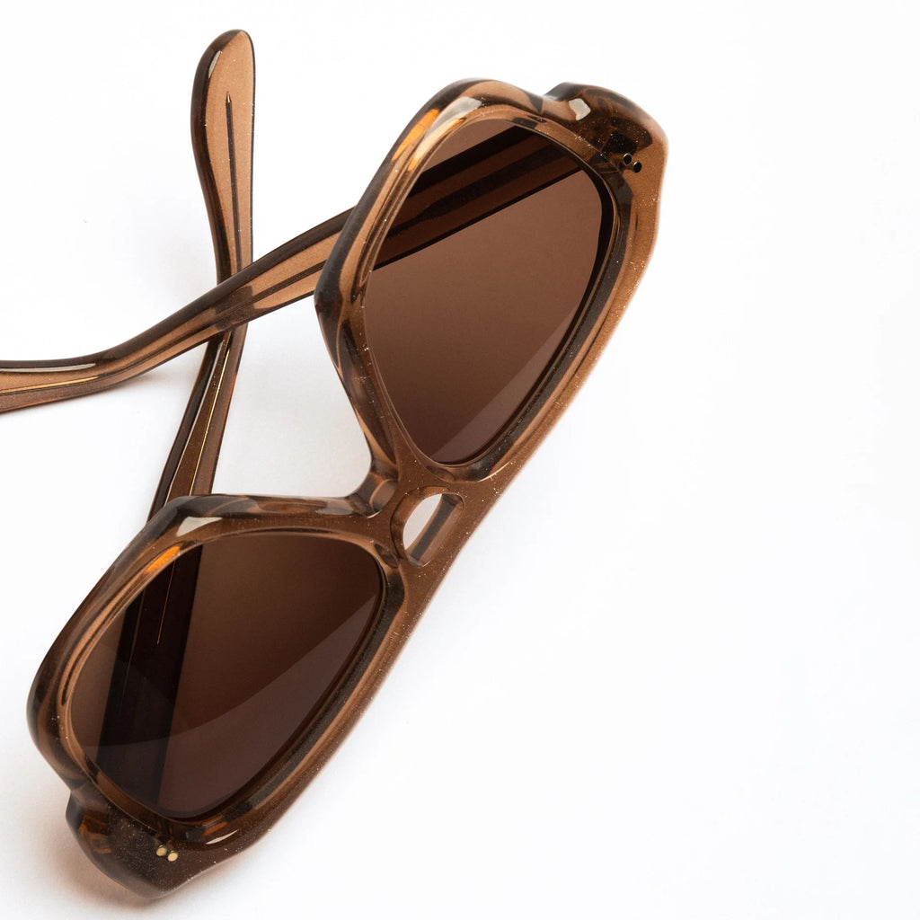 The Deneuve in Sparkling Bronze Sunglasses