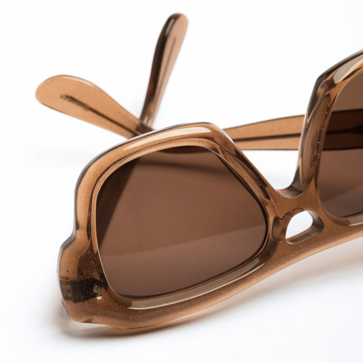 The Deneuve in Sparkling Bronze Sunglasses