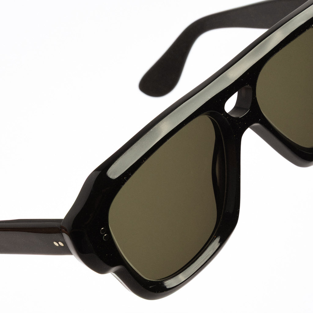The Deneuve Sparkling Black Sunglasses