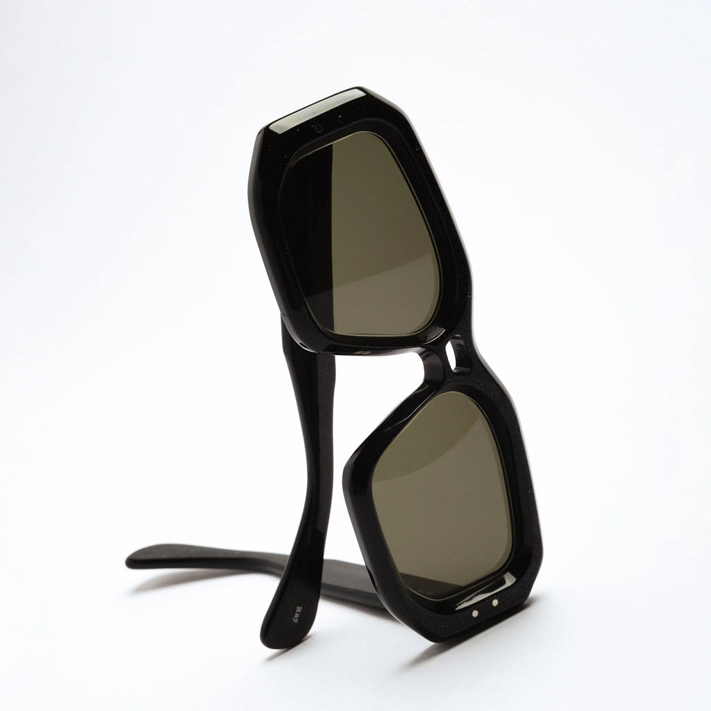 The Ray in Sparkling Black Sunglasses