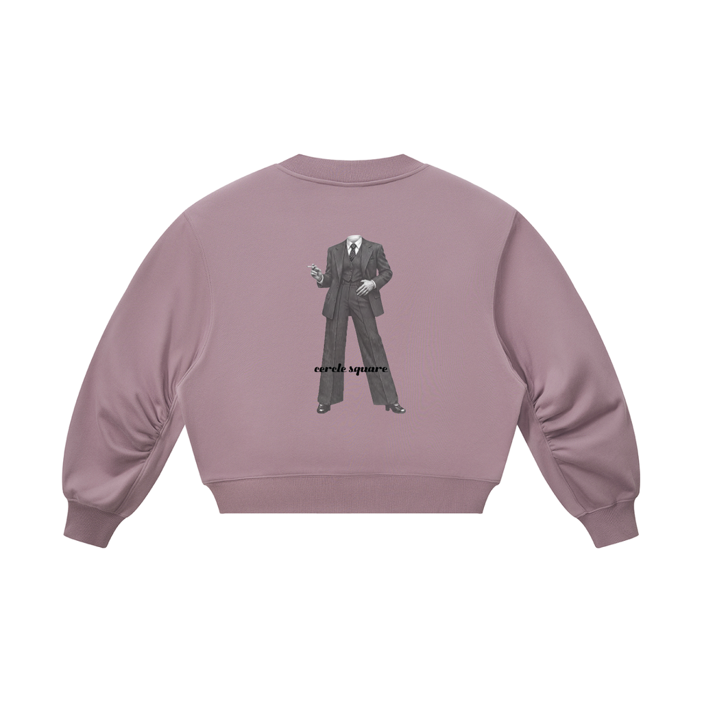 The Deneuve Women’s Crop V-Neck Sweatshirt