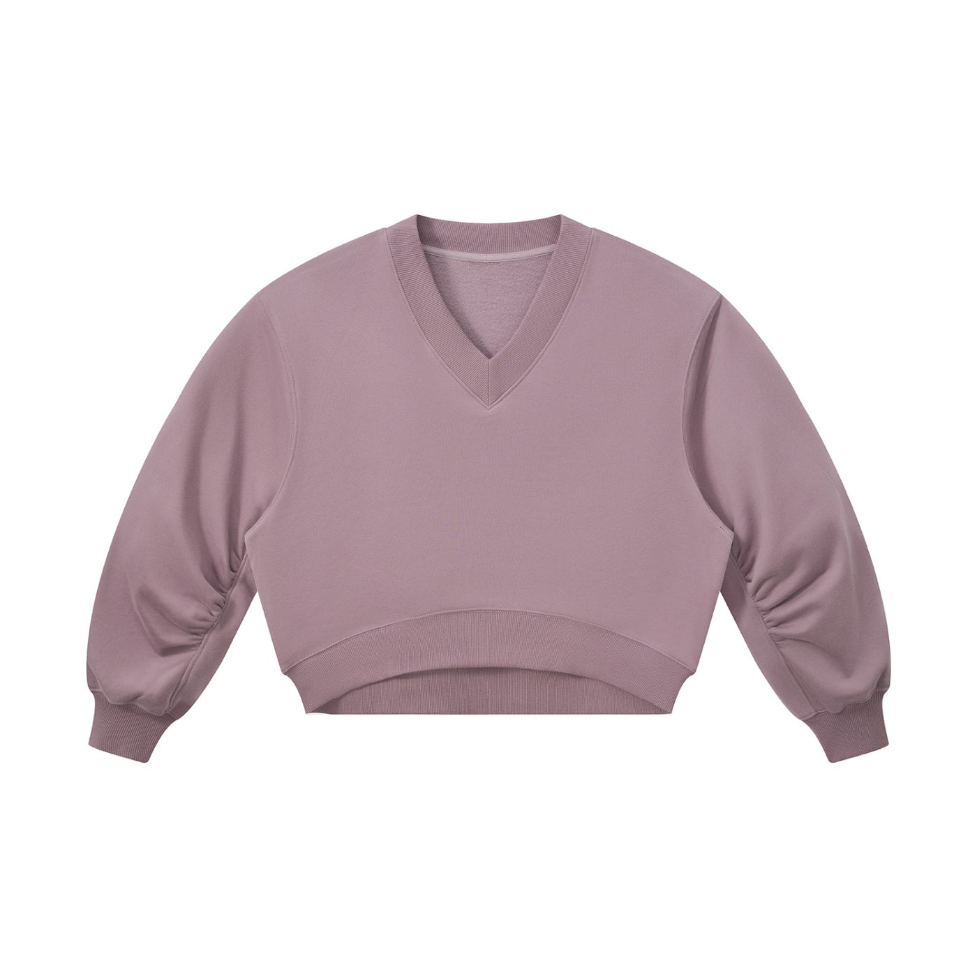 The Deneuve Women’s Crop V-Neck Sweatshirt